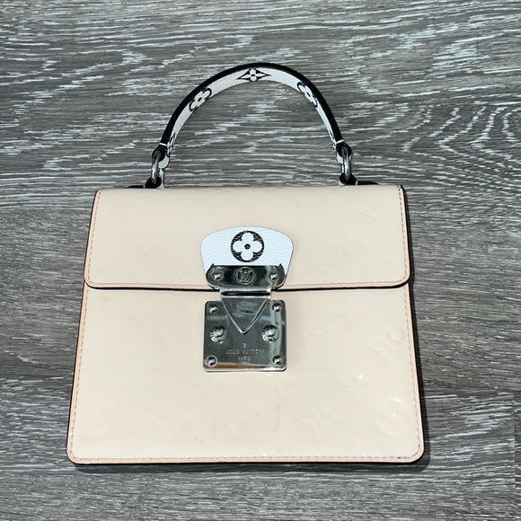 Louis Vuitton Vernis Spring Street Creme Pink White PM M90454 - Picture 3 of 15